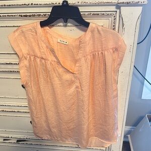Kori Soft Peach Blouse - Women's Top